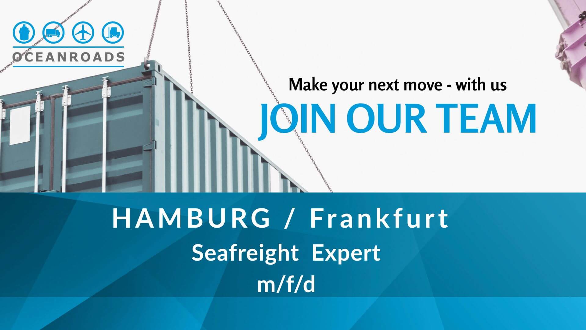 Sea Freight Expert Forwarding / Logistics, m/f/d, Frankfurt / Hamburg